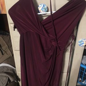 Burgundy dress
